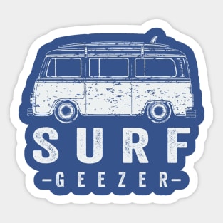 SURF GEEZER LT GRAY Sticker